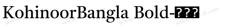 KohinoorBangla Bold字体转换
